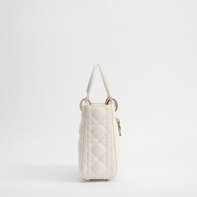 Dior White Lamb Leather Handbag