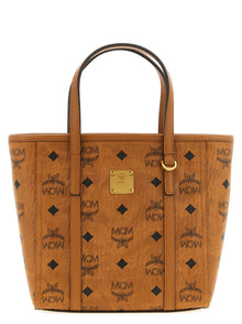 MCM Brown Polyethylene Tote Bag