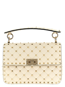Valentino Garavani White Lamb Leather Shoulder Bag