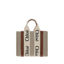 Chloé Brown Linen Handbag