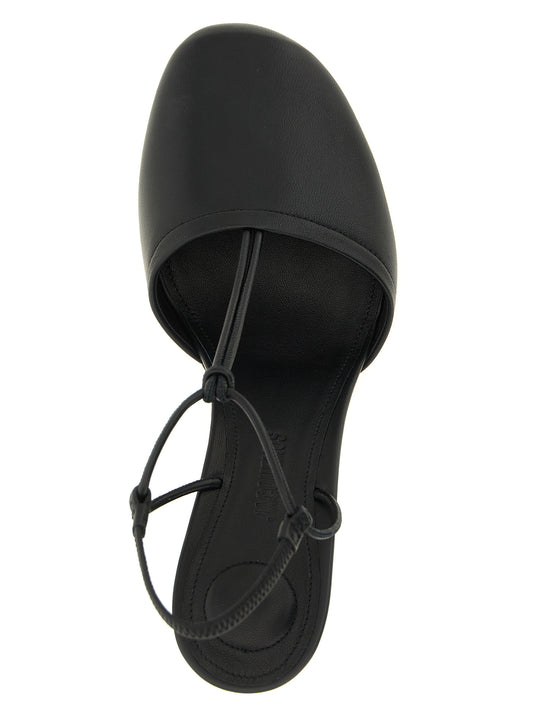 Jacquemus Black Lamb Leather High Heel Pumps