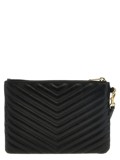 Saint Laurent Black Calfskin Clutch Bag