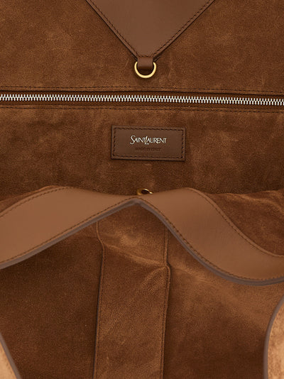 Saint Laurent Brown Calfskin Tote Bag