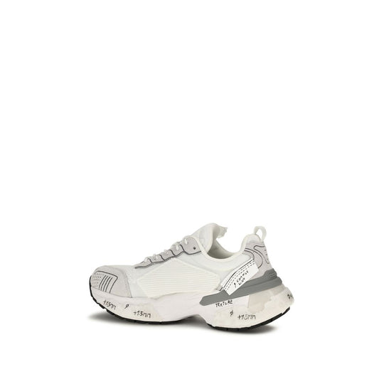 Dsquared² White Polyester Athletic Sneakers