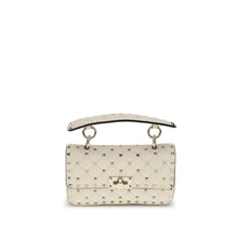 Valentino Garavani Beige Calf Leather Bos Taurus Handbag