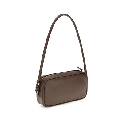 Miu Miu Brown Calf Leather Bos Taurus Shoulder Bag