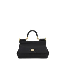 Dolce & Gabbana Black Calf Leather Bos Taurus Handbag