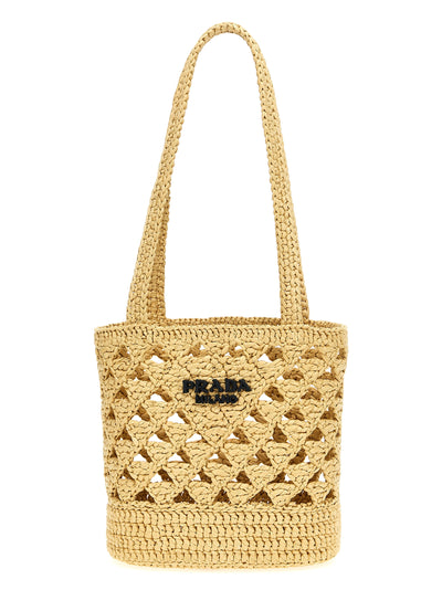 Prada Beige Viscose Handbag