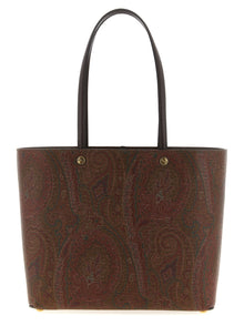 Etro Brown Cotton Tote Bag