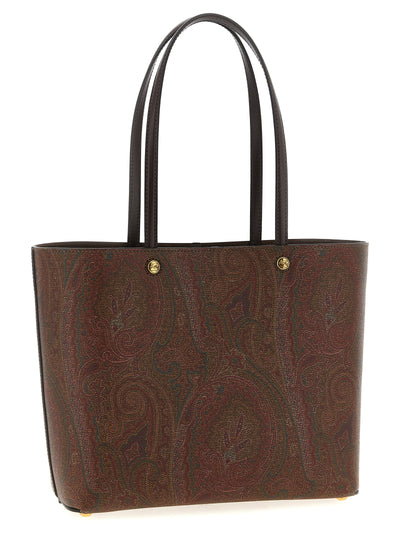 Etro Brown Cotton Tote Bag