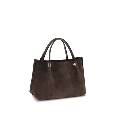 Valentino Garavani Brown Calf Leather Bos Taurus Handbag