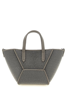 Brunello Cucinelli Gray Calfskin Handbag