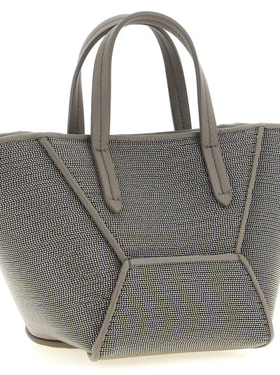 Brunello Cucinelli Gray Calfskin Handbag