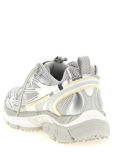 Off-White Gray Polyethylene Athletic Sneakers