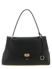 Ferragamo Black Calfskin Shoulder Bag