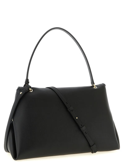 Ferragamo Black Calfskin Shoulder Bag