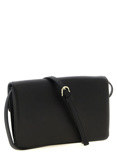 Ferragamo Black Calfskin Clutch Bag