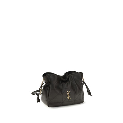 Saint Laurent Black Lamb Ovis Aries Clutch Bag