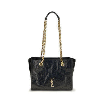 Saint Laurent Black Calf Leather Bos Taurus Shoulder Bag