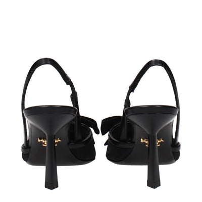 Prada Black Fibres High Heel Pumps