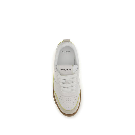 Givenchy White Calf Leather Bos Taurus Low Top Sneakers