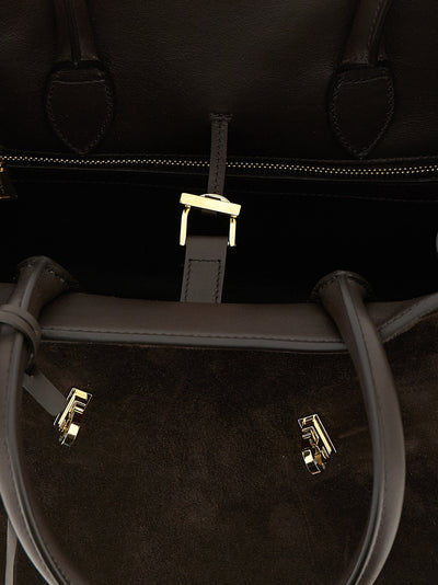 Ferragamo Brown Goatskin Handbag