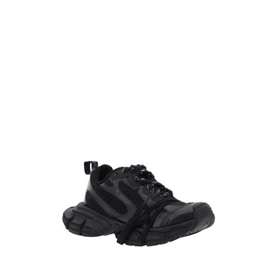Balenciaga Black Polyurethane Chunky Sneakers