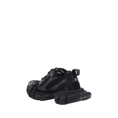 Balenciaga Black Polyurethane Chunky Sneakers