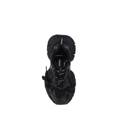Balenciaga Black Polyurethane Chunky Sneakers