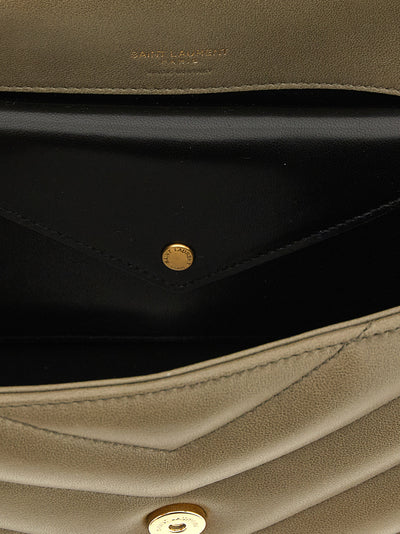 Saint Laurent Bicolor Lamb Leather Shoulder Bag