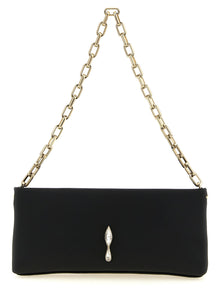 Christian Louboutin Black Elastane Clutch Bag