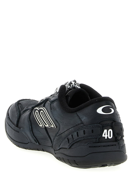 Balenciaga Black Calfskin Athletic Sneakers
