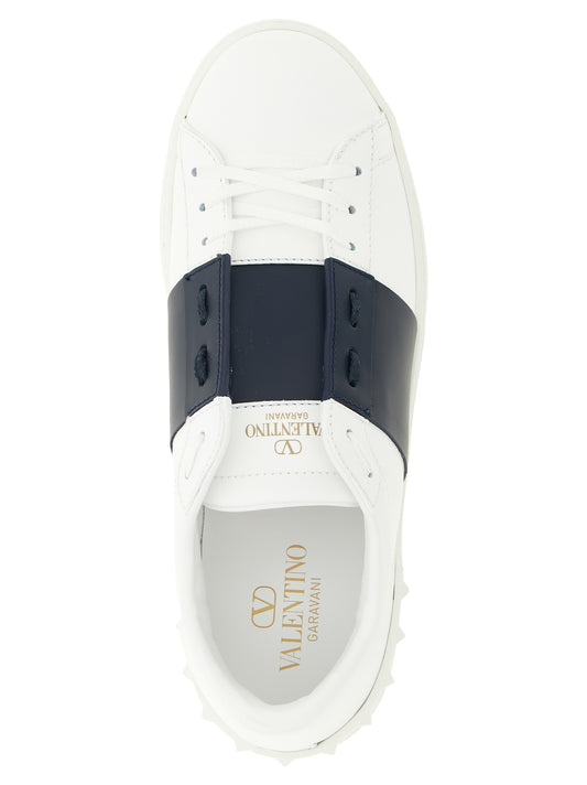 Valentino Garavani Blue Calfskin Low Top Sneakers