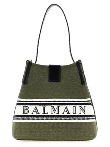 Balmain Bicolor Cotton Handbag