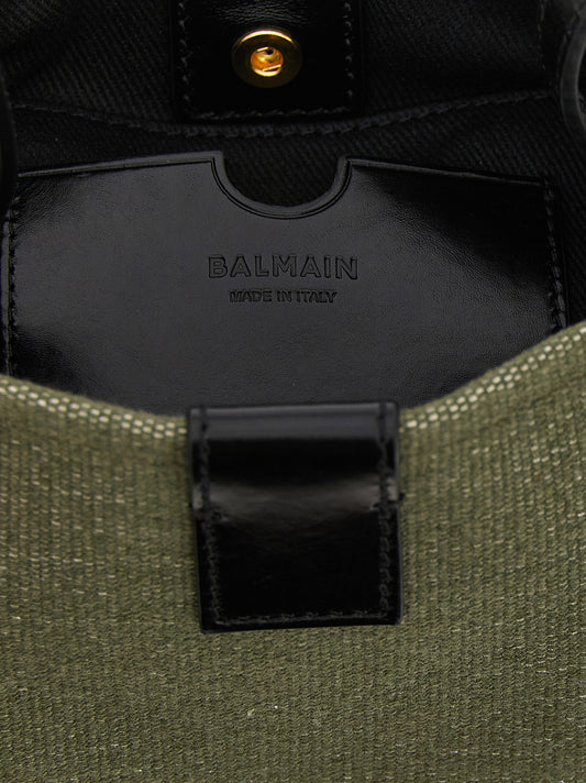Balmain Bicolor Cotton Handbag