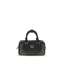 Miu Miu Black Calf Leather Bos Taurus Handbag
