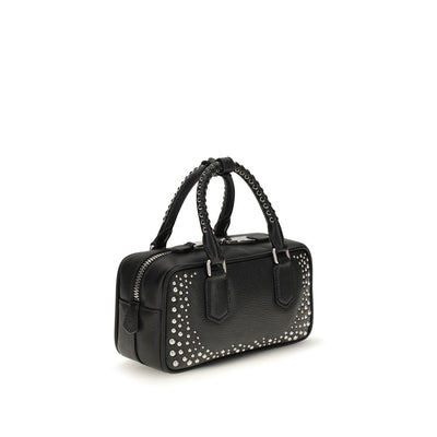 Miu Miu Black Calf Leather Bos Taurus Handbag