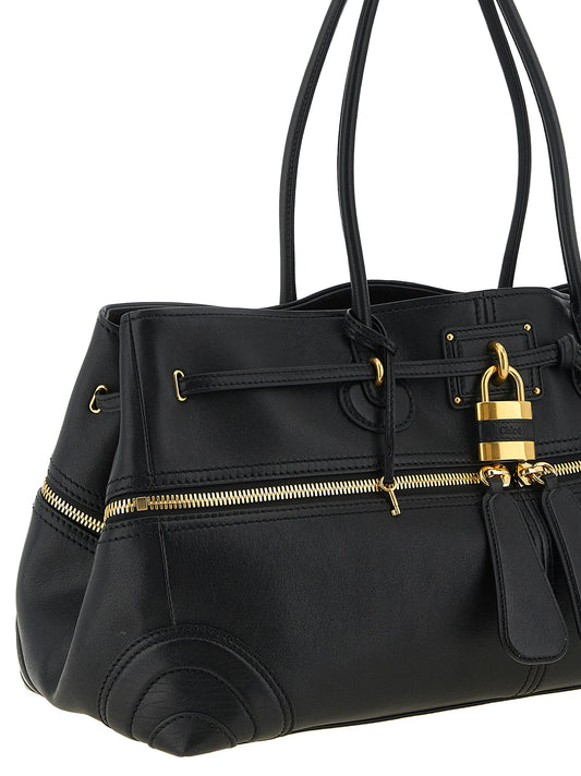 Chloé Black Lamb Leather Shoulder Bag