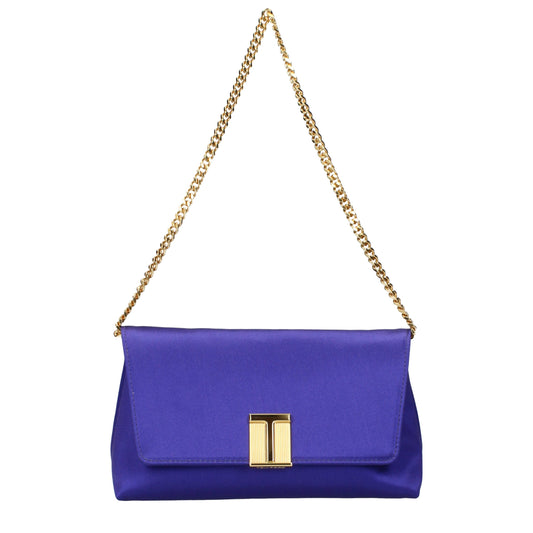 Tom Ford Purple Satin Clutch Bag