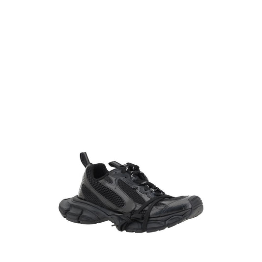 Balenciaga Black Fabric Athletic Sneakers