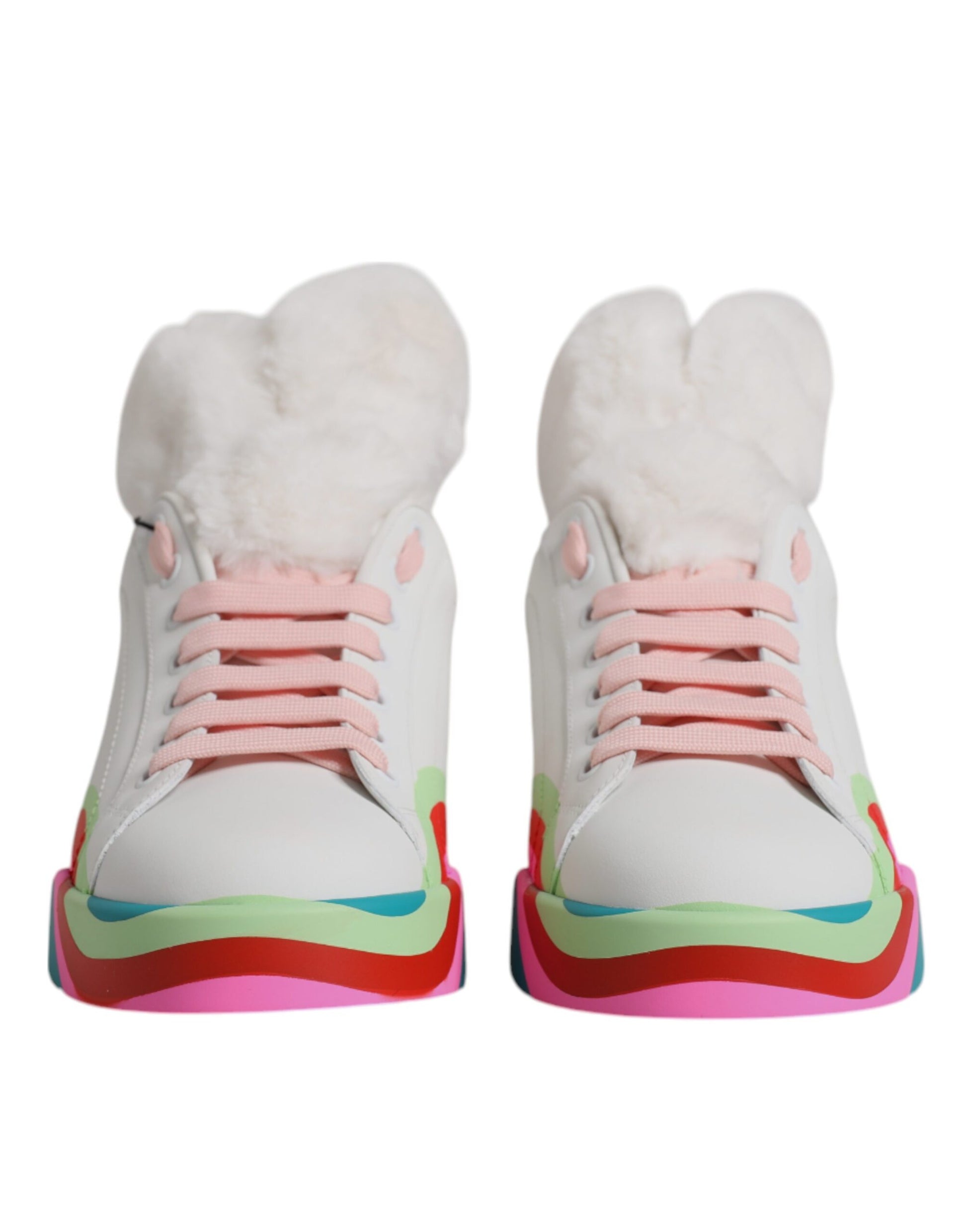 Dolce & Gabbana Multicolor Low Top Trainers Sneakers Shoes