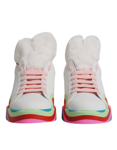 Dolce & Gabbana Multicolor Low Top Trainers Sneakers Shoes