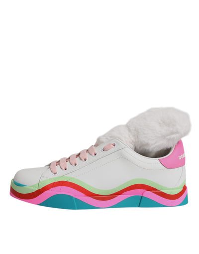 Dolce & Gabbana Multicolor Low Top Trainers Sneakers Shoes