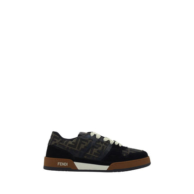 Fendi Multicolor Calf Leather Bos Taurus Sneakers