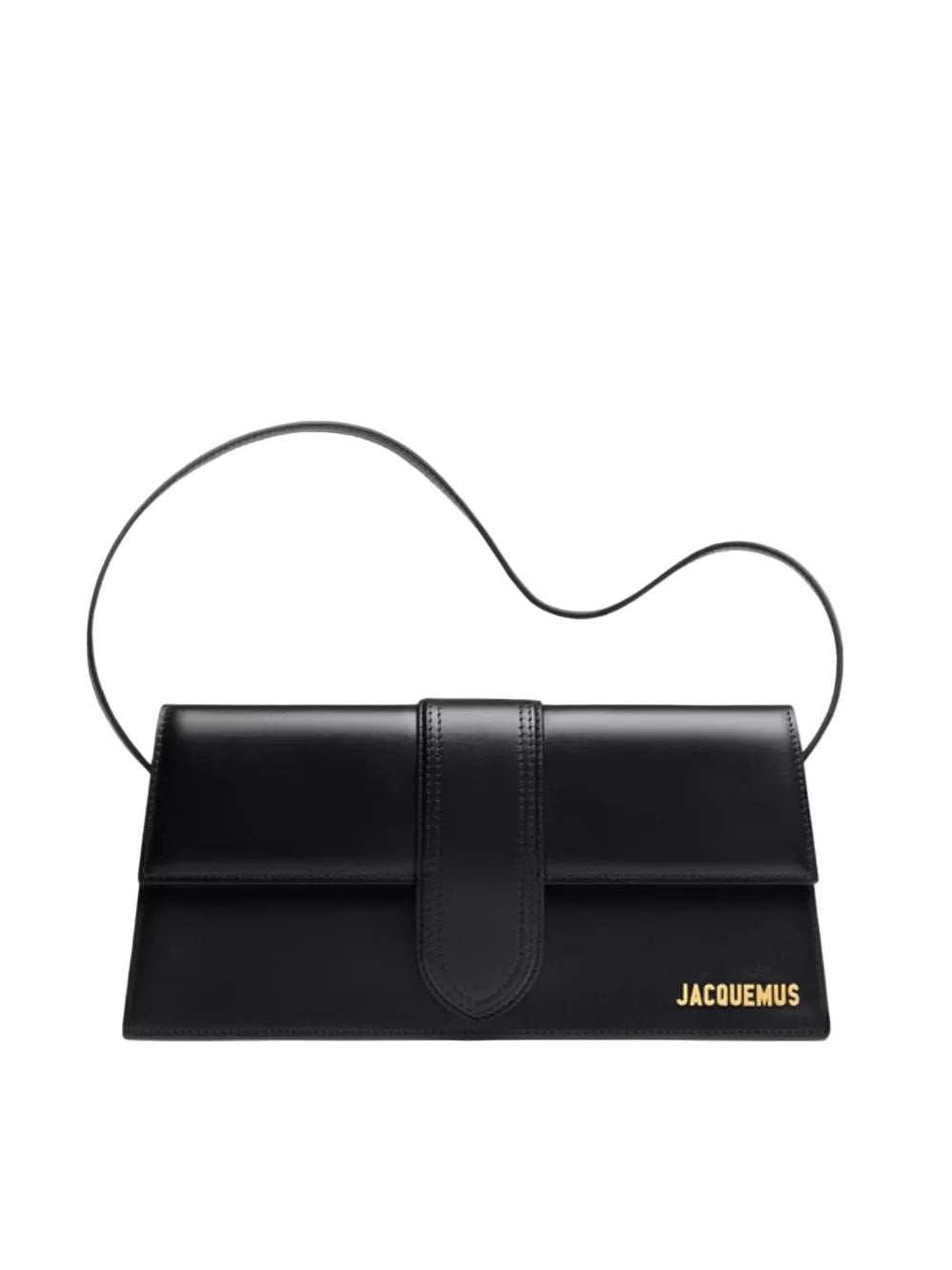 Jacquemus Black  leather Le Bambino Long bag