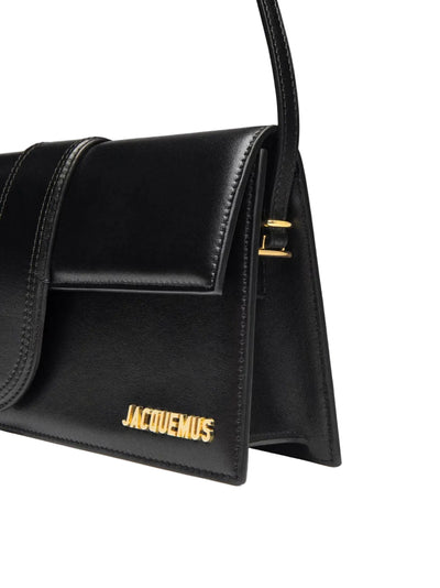 Jacquemus Black  leather Le Bambino Long bag