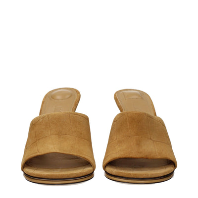 Jacquemus Brown Leather Stiletto Heel Sandals