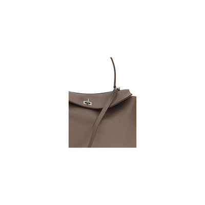 Balenciaga Gray Calf Leather Bos Taurus Shoulder Bag