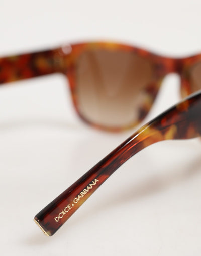 Dolce & Gabbana DG4338F Brown Havana Full Rim Round Lenses Sunglasses