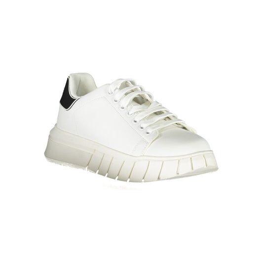 Gaelle Paris Bianco Polyurethane Men Sneaker
